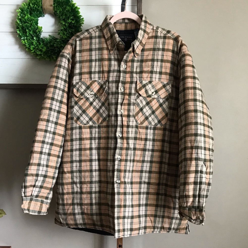 Coleman Outdoor Flannel plaid jacket XL